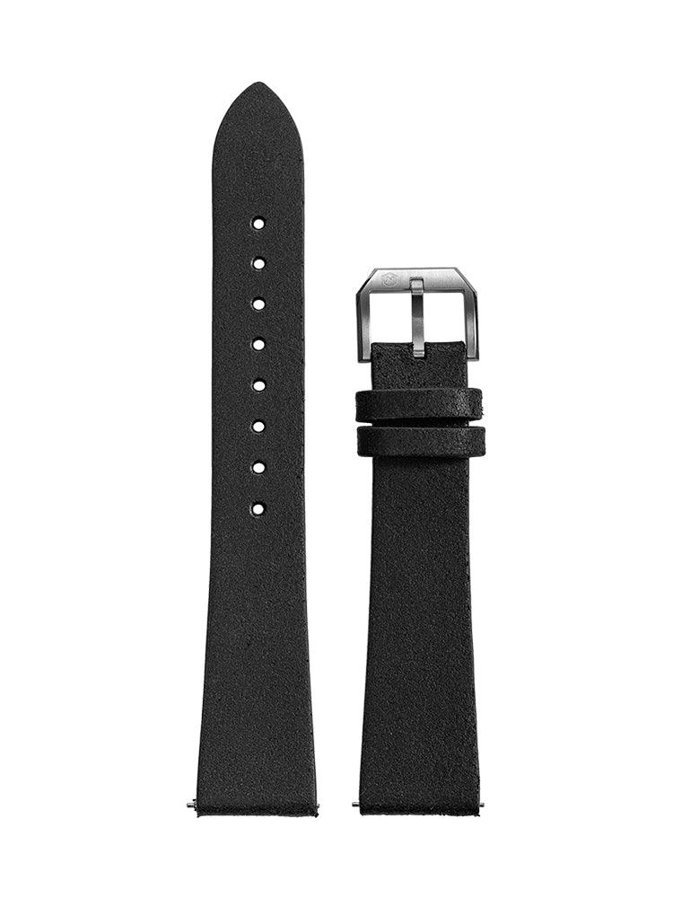 Black Leather Strap - Nivada Grenchen