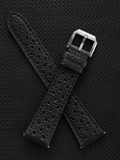 Black Racing Strap - Nivada Grenchen