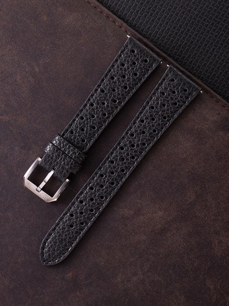 Black Racing Strap - Nivada Grenchen