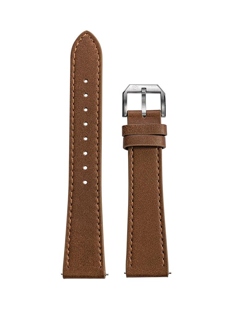 Brown Leather Classic Strap - Nivada Grenchen