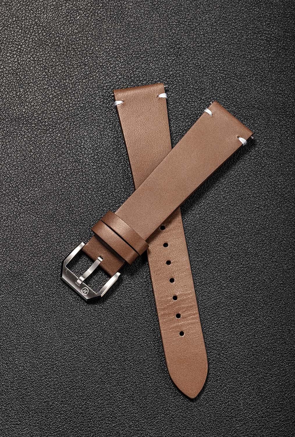 Brown Leather Strap - Nivada Grenchen