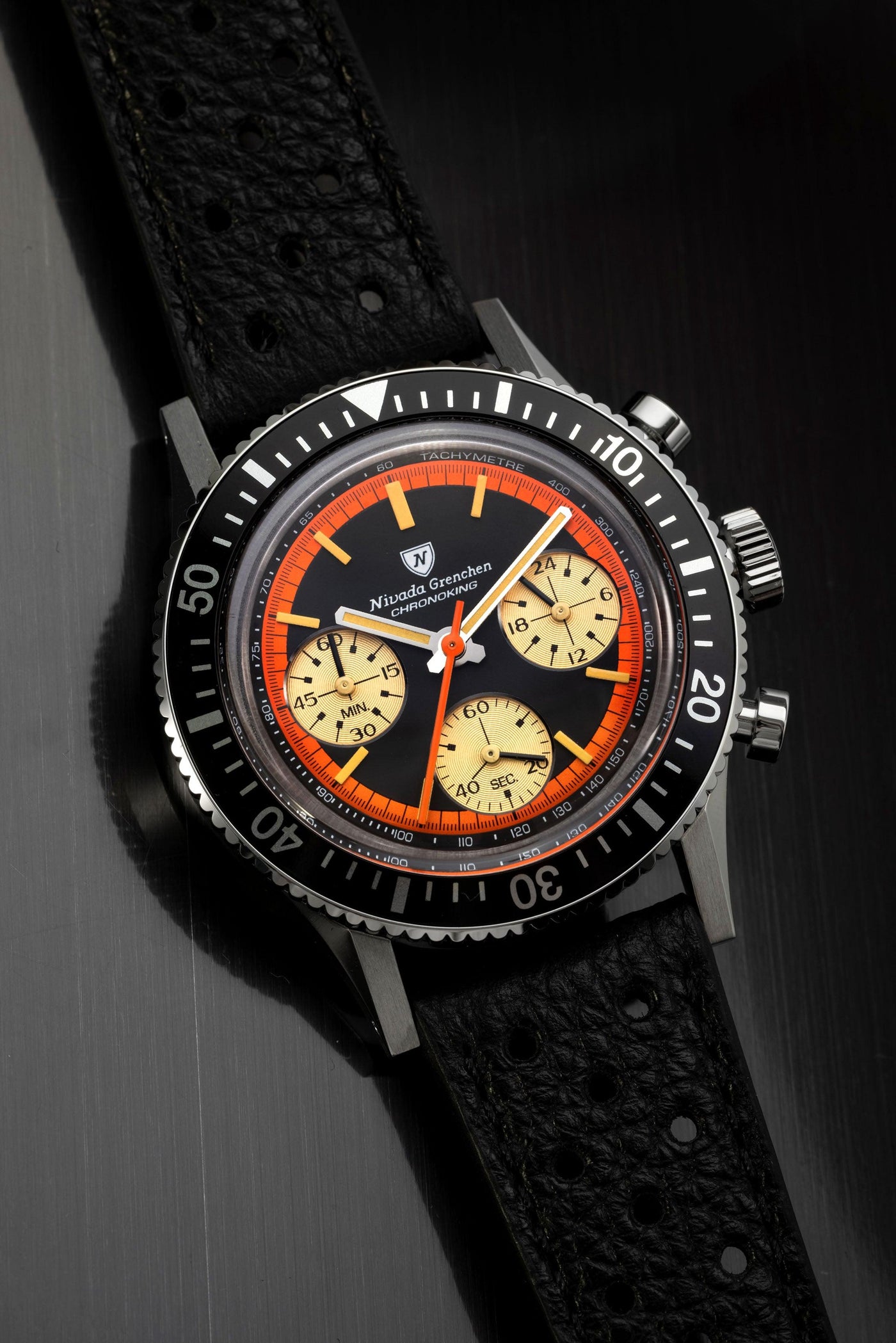 Chronoking "Paul Newman" Orange - Nivada Grenchen