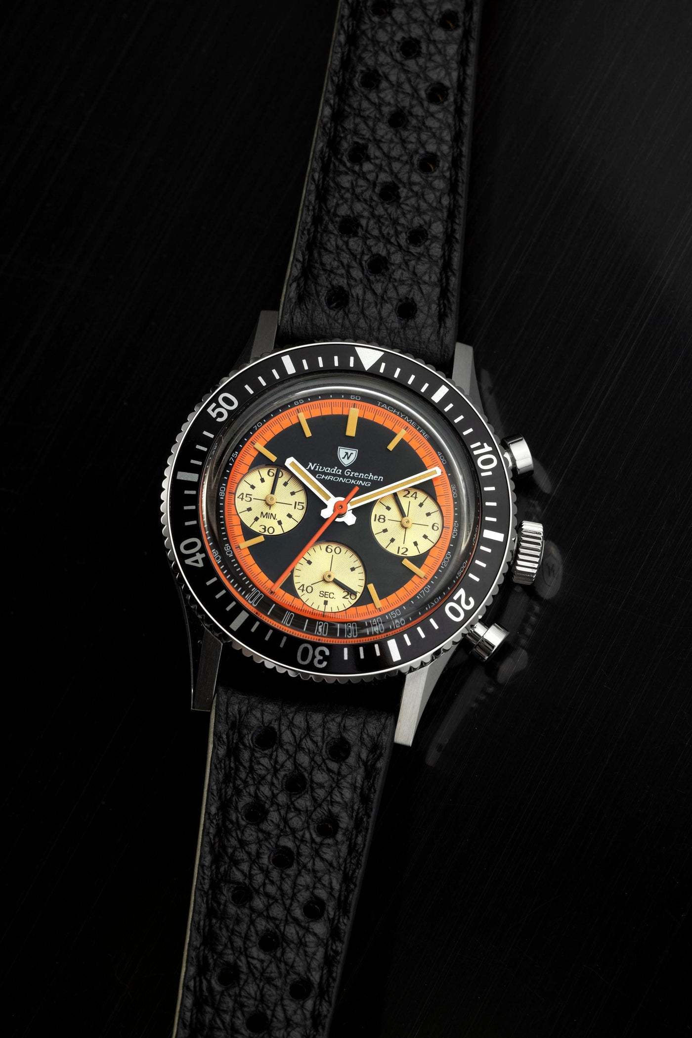 Chronoking "Paul Newman" Orange - Nivada Grenchen