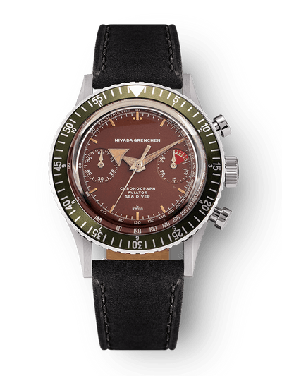 Chronomaster Aviator Sea Diver - Red/Green/Blue & Gmt Bezels - Nivada Grenchen