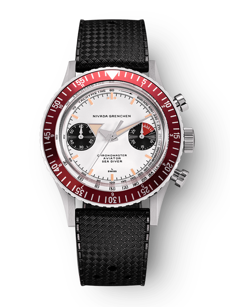 Chronomaster Aviator Sea Diver - Red/Green/Blue & Gmt Bezels - Nivada Grenchen