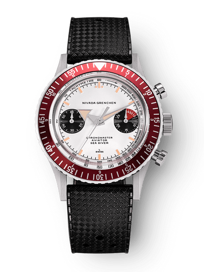 Chronomaster Aviator Sea Diver - Red/Green/Blue & Gmt Bezels - Nivada Grenchen