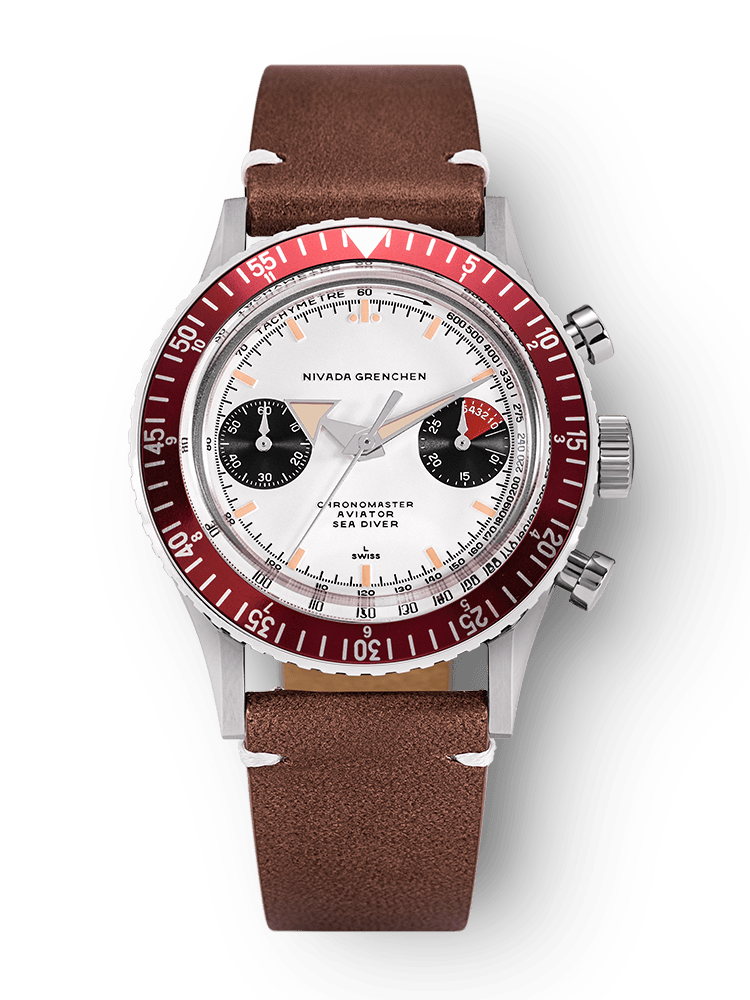 Chronomaster Aviator Sea Diver - Red/Green/Blue & Gmt Bezels - Nivada Grenchen