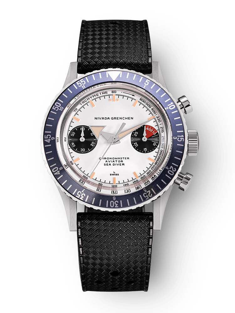 Chronomaster Aviator Sea Diver - Red/Green/Blue & Gmt Bezels - Nivada Grenchen