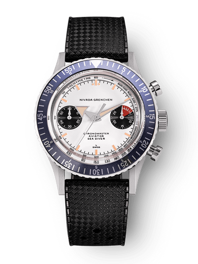 Chronomaster Aviator Sea Diver - Red/Green/Blue & Gmt Bezels - Nivada Grenchen