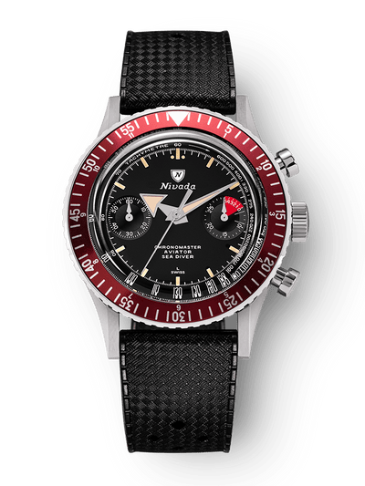 Chronomaster Aviator Sea Diver - Red/Green/Blue & Gmt Bezels - Nivada Grenchen