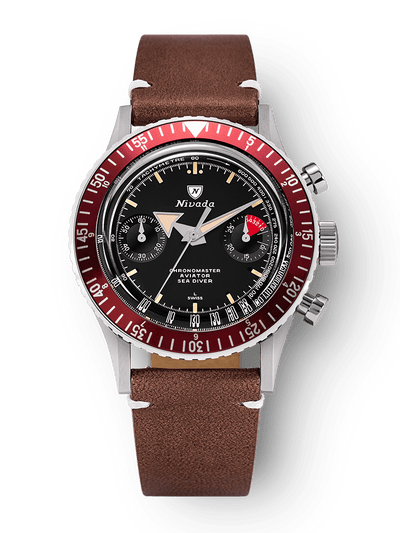 Chronomaster Aviator Sea Diver - Red/Green/Blue & Gmt Bezels - Nivada Grenchen