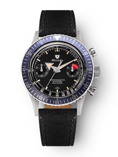 Chronomaster Aviator Sea Diver - Red/Green/Blue & Gmt Bezels - Nivada Grenchen