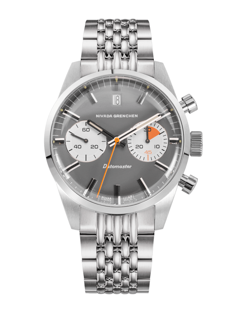 Datomaster 39mm Light Grey - Nivada Grenchen