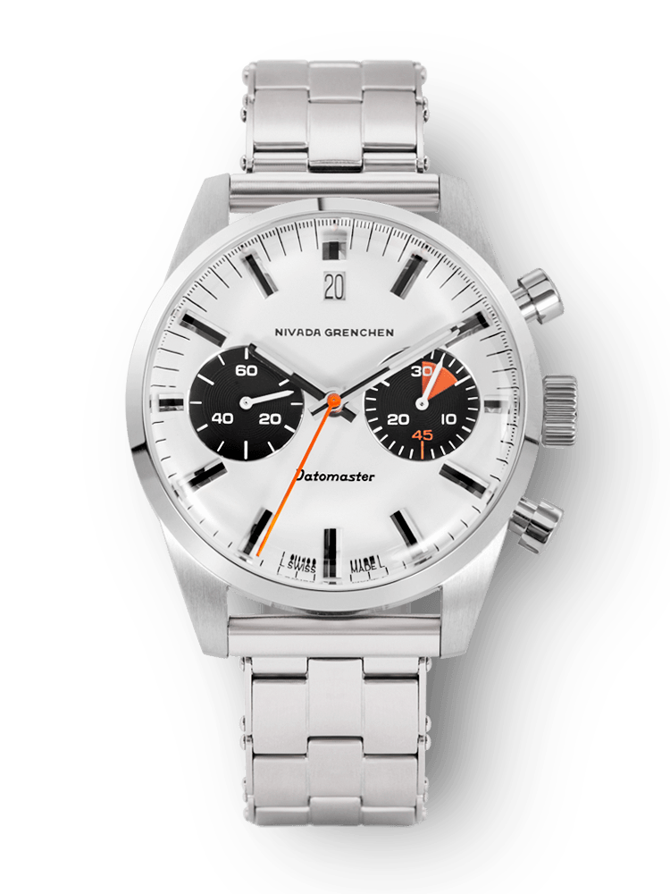 Datomaster 39mm White - Nivada Grenchen