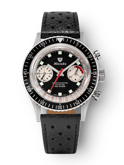 THE "PAUL NEWMAN" REVERSE PANDA - 86019M - Nivada Grenchen