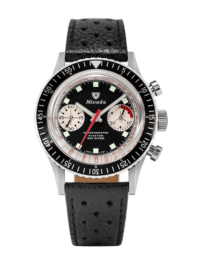 THE "PAUL NEWMAN" REVERSE PANDA - 86019M - Nivada Grenchen