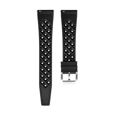 Tropic Black Rubber Strap - Nivada Grenchen