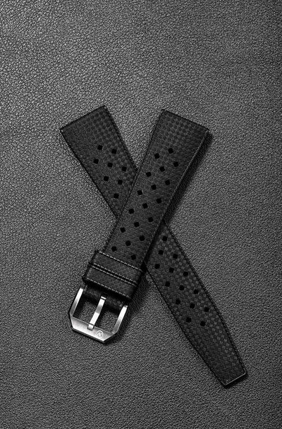 Tropic Black Rubber Strap - Nivada Grenchen